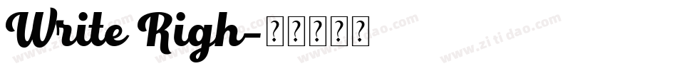 Write Righ字体转换